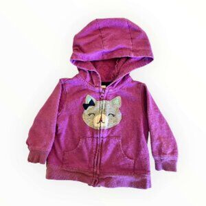 Carter's Baby Girl Kitten Hoodie, 6 Months (99-1)